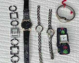 Watches including Senlon, Geneva Elite, and Anne Klein