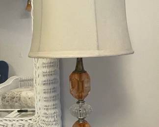 Vintage Beaded Table Lamp 