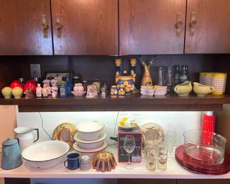 Assorted Kitchenware and Decorative Items