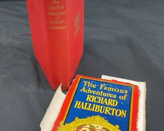 Vintage Hardback Books Kiplings by John Beecroft  The Famous Adventures of Richard Halliburton