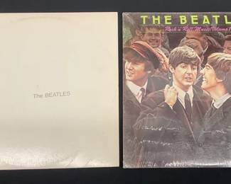 01 The Beatles Vinyl Albums The White Album Rock N Roll Music 2 LP Lot