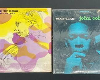 John Coltrane Vinyl Albums The Best of John Coltrane  Blue Train 2 LP Lot