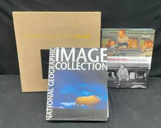3 Art Photography Books  Harry Callahan, Norman Rockwell, National Geographic