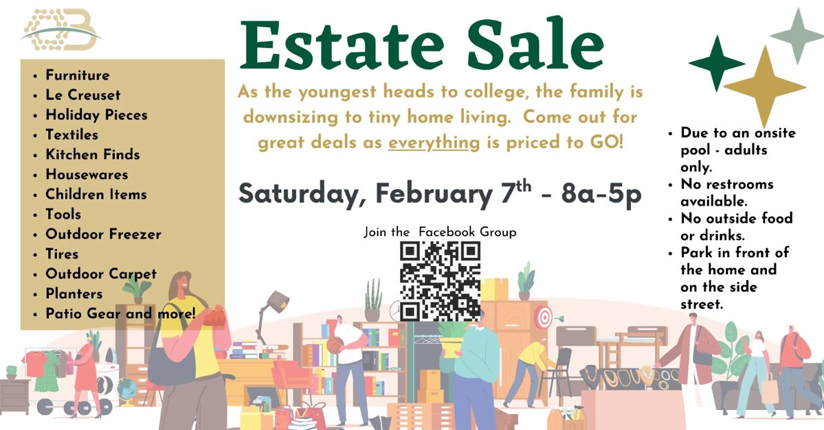 OBBS Estate Sale February 7th All Items