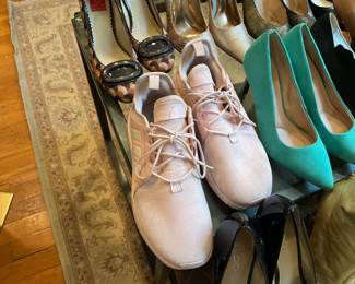 Sneakers and vintage designer heels