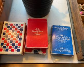 vintage United Airlines playing cards