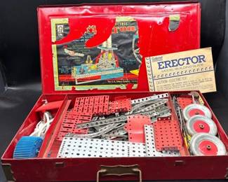 004 Vintage A.C. Gilbert Erector Set not tested