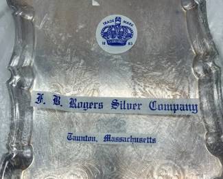 F.B. Rogers Silver Company silverplated serving tray