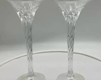 JG Duran, France 24 Crystal Candlesticks 