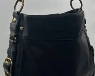 Coach Vintage Black Leather Carly Hobo Shoulder Bag Includes REAL AUTHENTICATION Certification