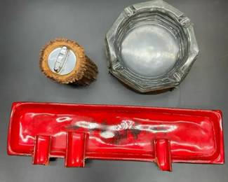 Cigar Ashtrays, Lighter Lot