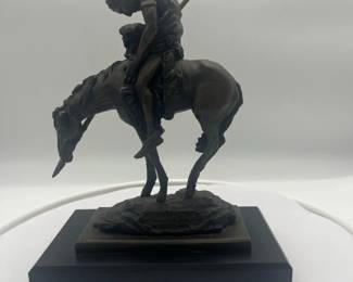 003 Sculpture, titled The End of the Trail, originally created by American sculptor James Earle