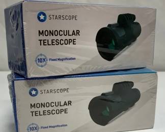 Two Unopened boxes of Starscope Monocular Telescopes