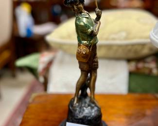 Lot #46: Signed Bronze Statuette by Auguste-Nicolas Cain
