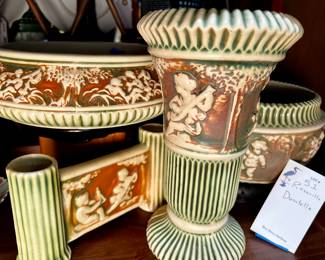 Lot #51: Collection of Roseville Donatello Pottery