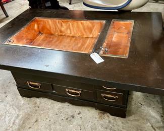 Lot #89: Converted Japanese Antique Hibachi Coffee Table