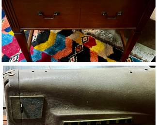 Lot #117: Mid Century Kenmore Sewing Machine with Cabinet