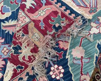 Lot 128: Wear on Corner of Rug