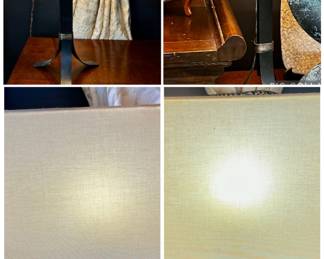 Lot #92: Two Pairs of Contemporary Table Lamps with Shades