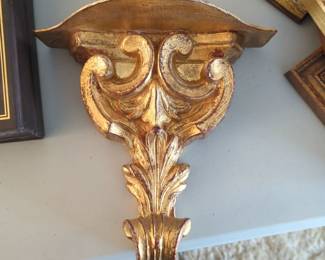 GOLD WALL SHELF