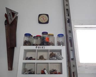 LEVELS - SAWS - NUTS - BOLTS - MISC