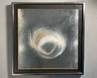 Patrick Dupre (Born 1945) French Op Art And Kinetic Artist Signed Foil Piece