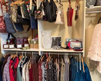 Upper Handbags, Lower Table Cloths/Runners