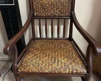 DRK SIDE CHAIR /CANE SEAT & BACK