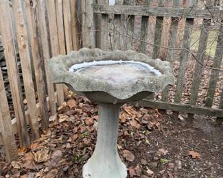 Concrete Birdbath