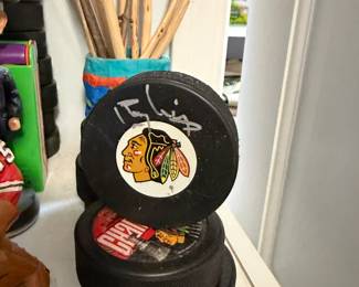 Blackhawk Signed Pucks