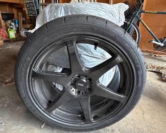 Konig Black Rims,  almost new tires on them as well