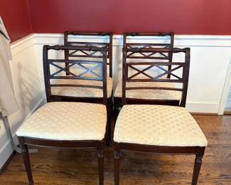 Dining Room Chairs,  there are 4 more, they are worn
