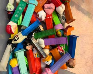 Pez Dispensers, Not Vintage