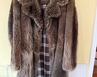 Full Length Racoon Fur Coat 