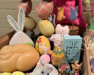 Large Easter bunny candle