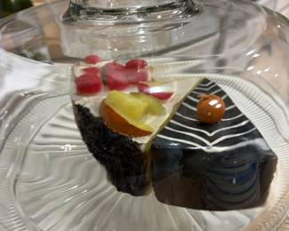 Beautiful cake stand with dome lid