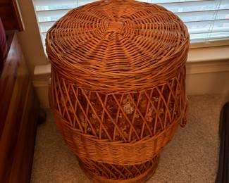 Several wicker baskets