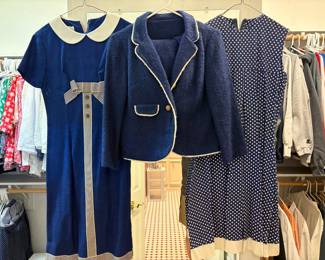 Vintage airline stewardess uniforms