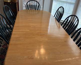 Large Farm House dining table. Leaves can be removed to fit any size room