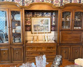 MCM China Hutch and cabinets 