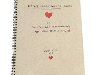 Collection of Beatrice Wood -  8" vase - 3" dish - Ltd Ed manuscript to be sold as one lo