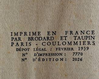 GONE WITH THE WIND 1939 FRENCH FIRST EDITION IN LEATHER