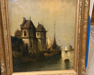 August von Siegen was a German Veduta painter who was active in Munich and Vienna.  1850 - 1920.