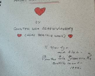 Marilyn bought these pieces on a visit to Beatrice's Studio in 1995 - see dedication