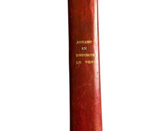 GONE WITH THE WIND 1939 FRENCH FIRST EDITION IN LEATHER