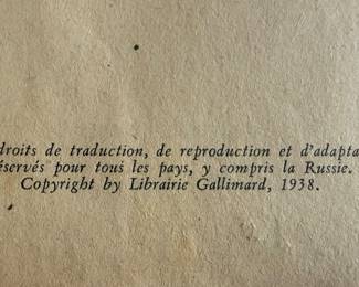 GONE WITH THE WIND 1939 FRENCH FIRST EDITION IN LEATHER