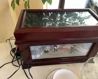 Mr. Christmas Animated Symphonium music box Vintage model in a cherrywood finish