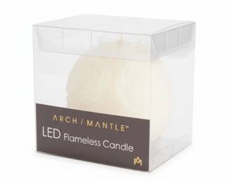 Arch  Mantle LED Flameless Rose Candle