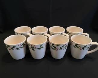 Tabletops Gallery Holly Hand Painted Mugs