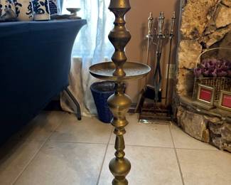 Vintage Brass Floor Candlestick